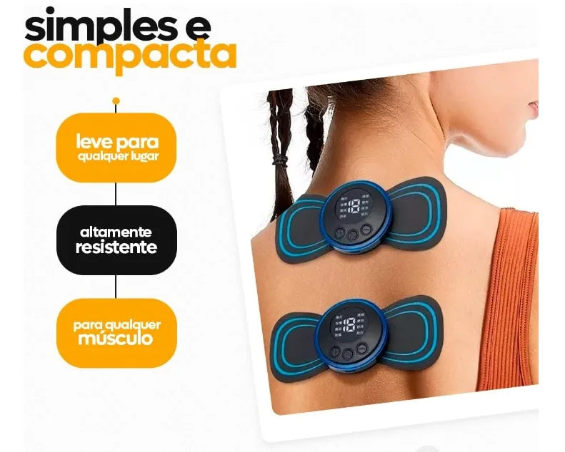 Massageado Muscular Portátil USB Ems Dor Muscular Pescoço Coluna Pernas