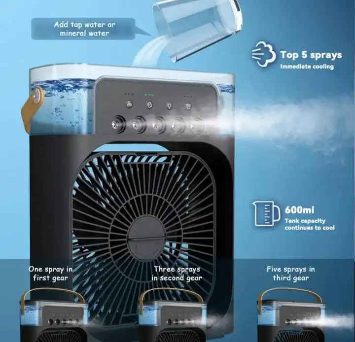 Mini Ar Condicionado Ventilador e Climatizado Air Freeze