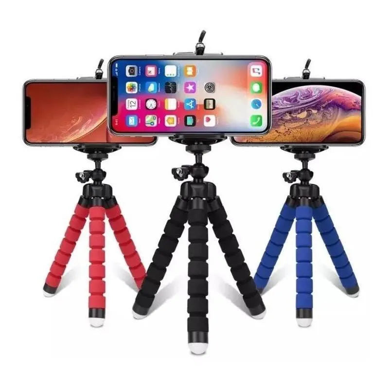Suporte Tripé polvo para Selfie, mini suporte para câmera móvel, smartphone giro de 360 ° suporte do telefone bluetooth remoto para a sua câmera